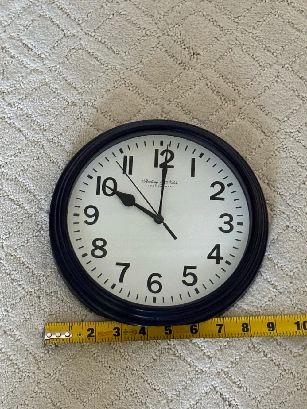 Analog Wall Clock 8 inch Battery Operated